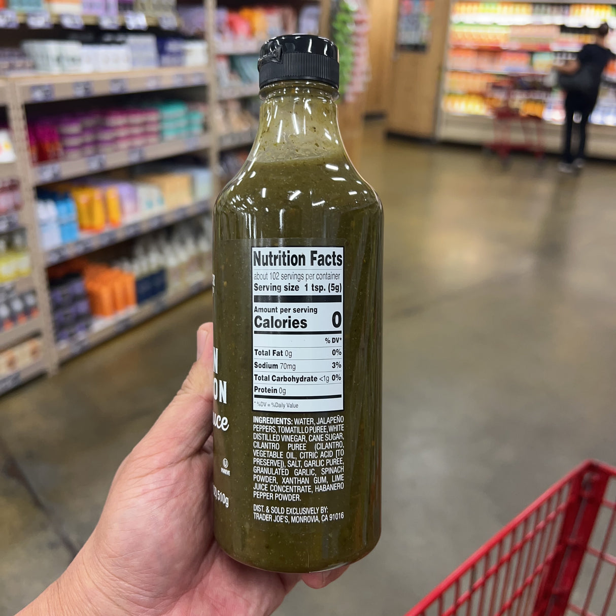 Trader Joe's Green Dragon Hot Sauce 18 oz product image 2