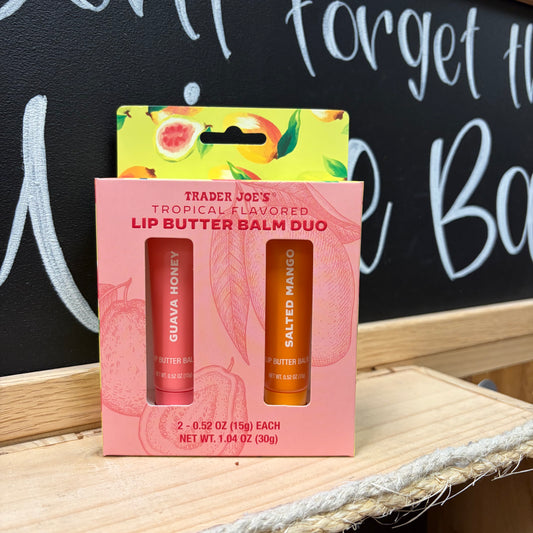 Trader Joe's Tropical Flavored Lip Butter Balm Duo