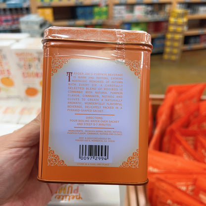 Trader Joe's Pumpkin Spice Rooibos Herbal Tea 1.4 oz (40g) | Caffeine-Free