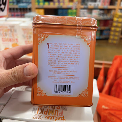 Trader Joe's Pumpkin Spice Rooibos Herbal Tea 1.4 oz (40g) | Caffeine-Free