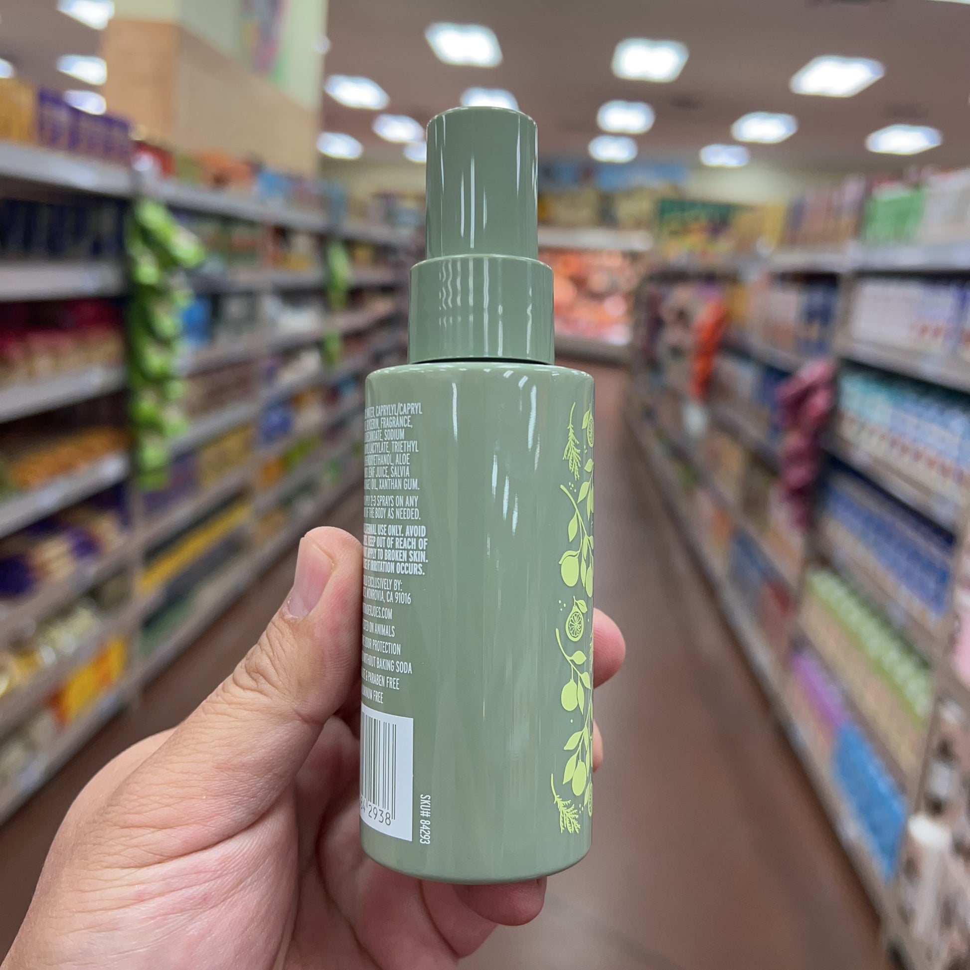 Trader Joe's Cypress and Bergamot Scented Whole Body Deodorant Spray