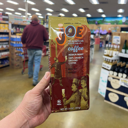 Trader Joe's Joe Medium Roast Ground Coffee 14oz | Kosher, 100% Arabica