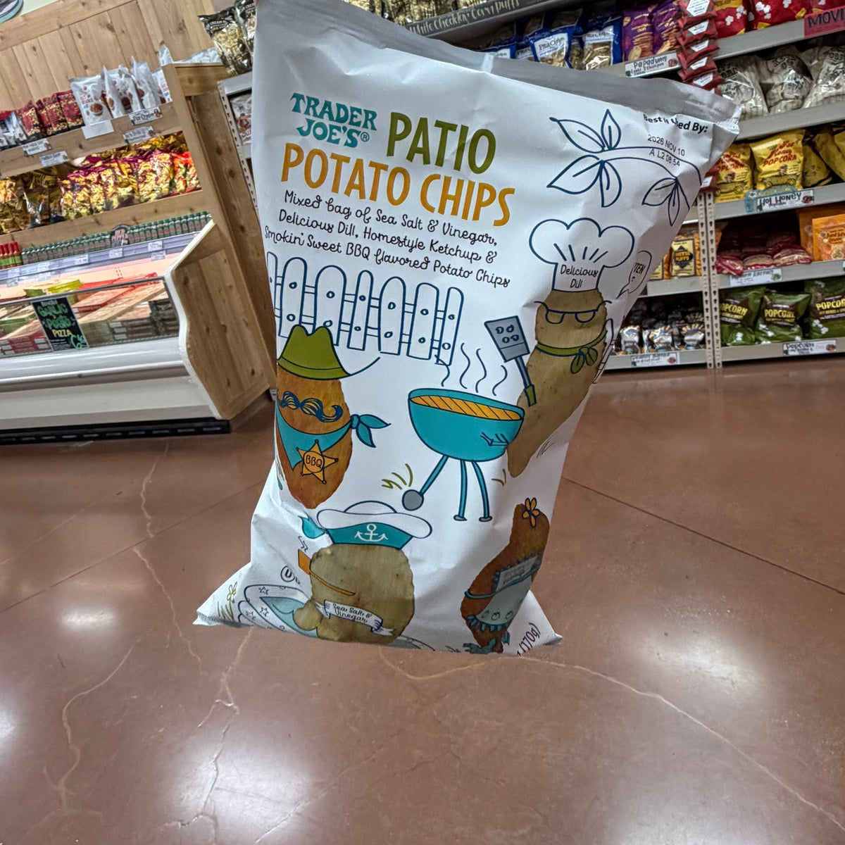 Trader Joe's Patio Potato Chips, 6 oz (170g)