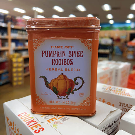 Trader Joe's Pumpkin Spice Rooibos Herbal Tea 1.4 oz (40g) | Caffeine-Free