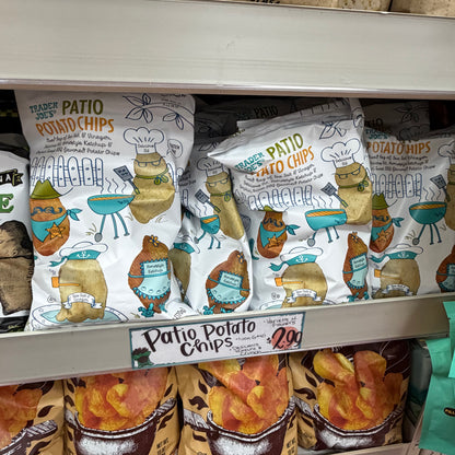 Trader Joe's Patio Potato Chips, 6 oz (170g)