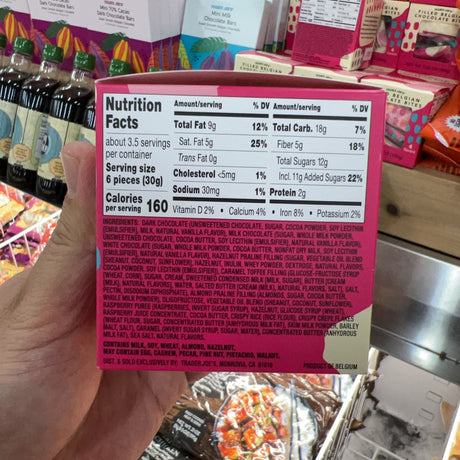 Trader Joe's Filled Belgian Chocolate Bites 4 Flavors 3.53 oz product image 4