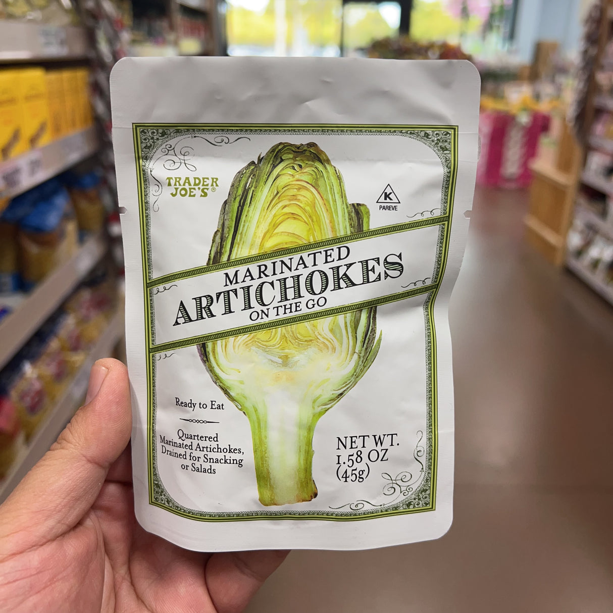 Trader Joe's Marinated Artichokes On The Go 1.58 oz