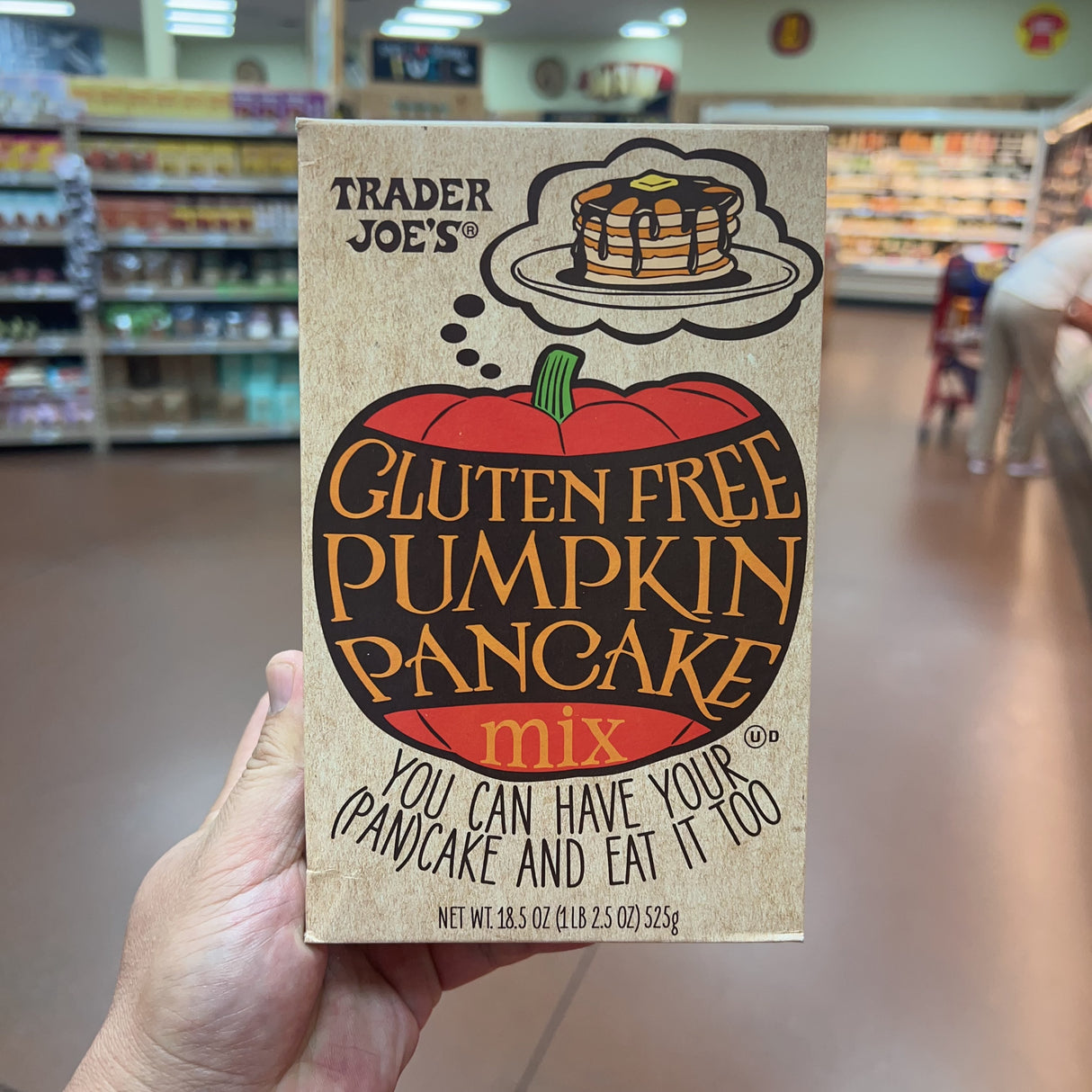 Trader Joe's Gluten Free Pumpkin Pancake Mix, 18.5 oz product image