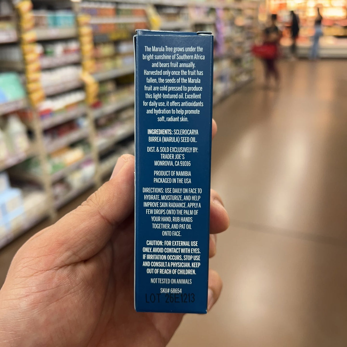 Trader Joe's Cold Pressed Virgin Marula Facial Oil 0.85 fl oz