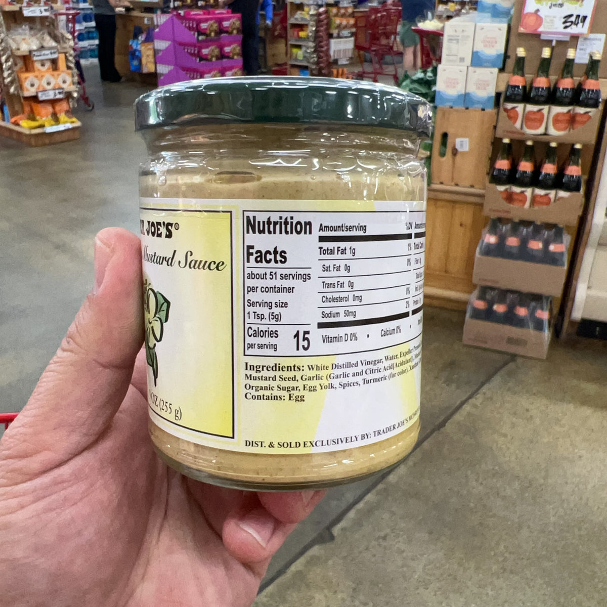 Trader Joe's Aioli Garlic Mustard Sauce 9 oz