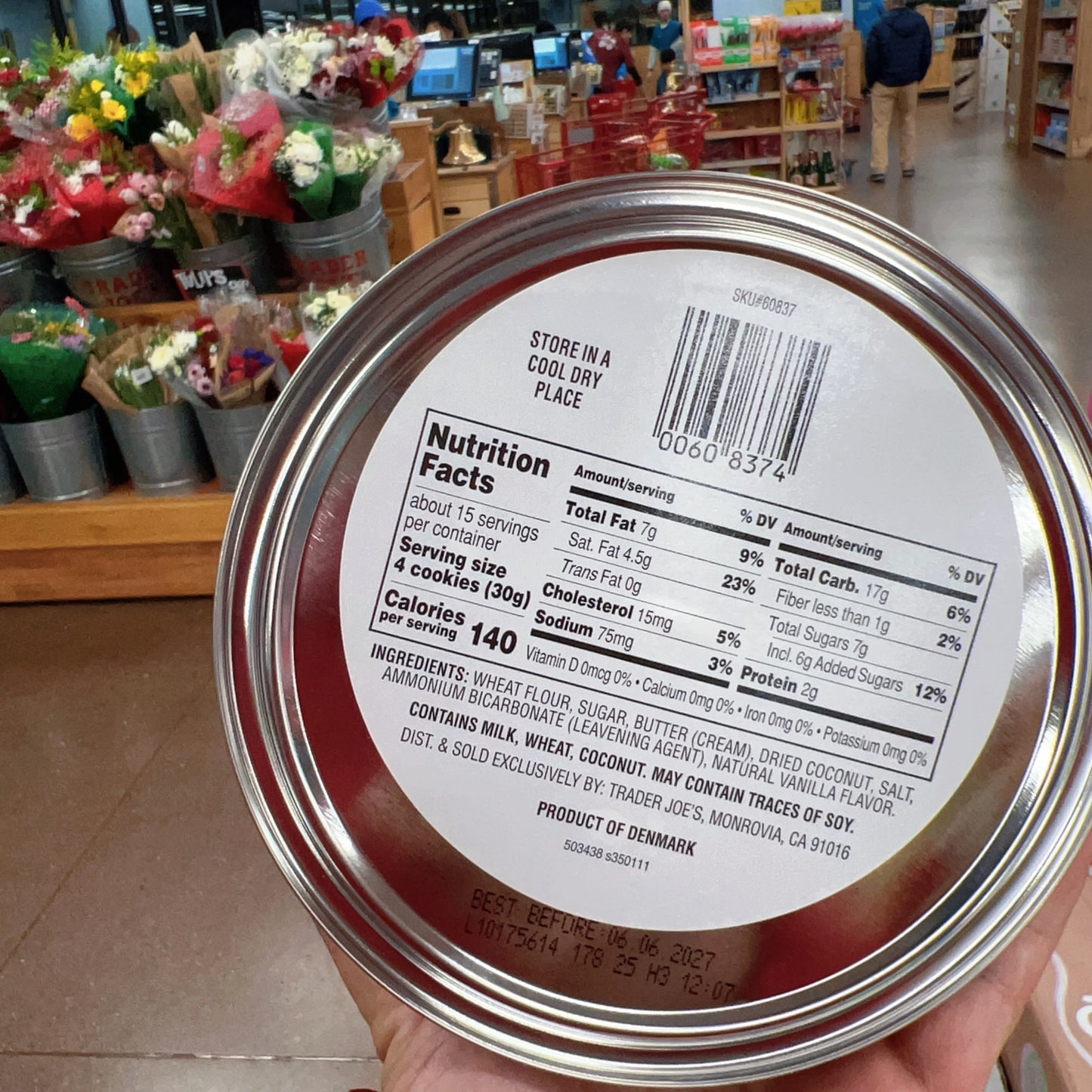 Trader Joe’s Danish Butter Cookies 16 OZ