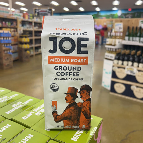 Trader Joe's Organic Joe Medium Roast Ground Coffee USDA Organic 100% Arabica 14 oz