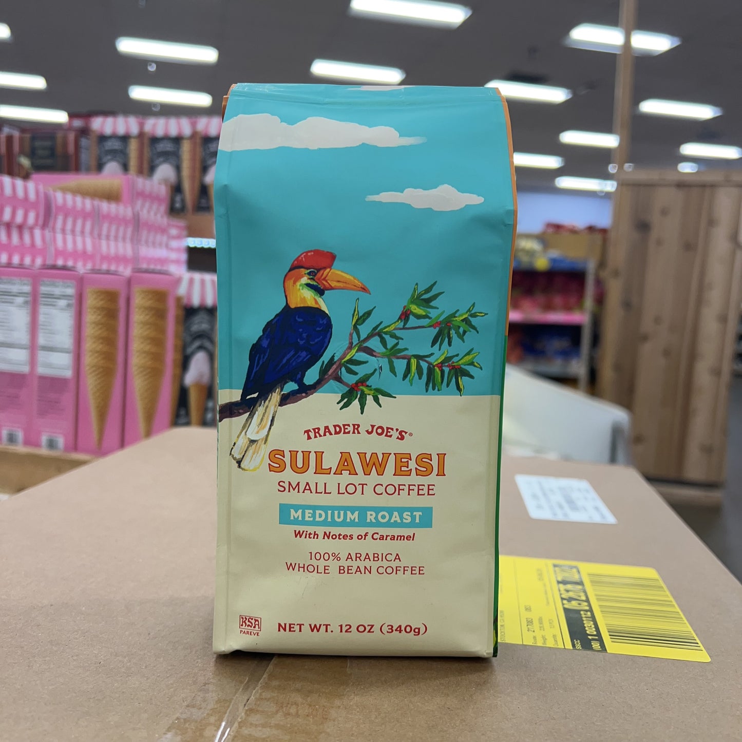 Trader Joe's Sulawesi Small Lot Medium Roast Whole Bean Coffee, 12 oz