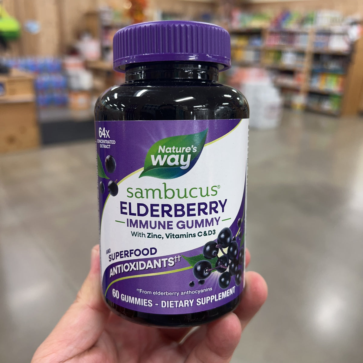 Nature's Way Sambucus Elderberry Immune Gummy 60 Gummies