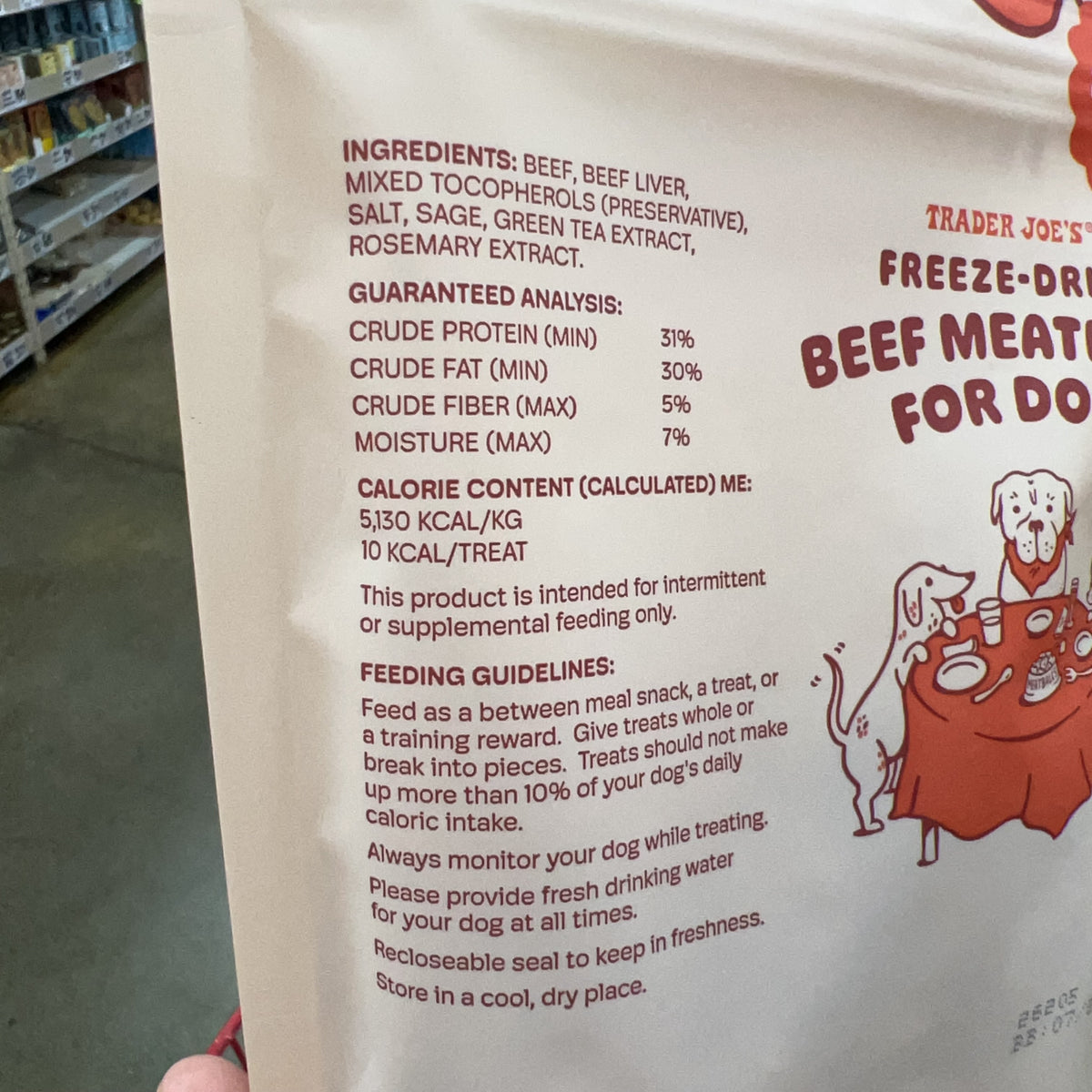 Trader Joe's Freeze-Dried Beef Meatballs for Dogs, 4 oz product image 7