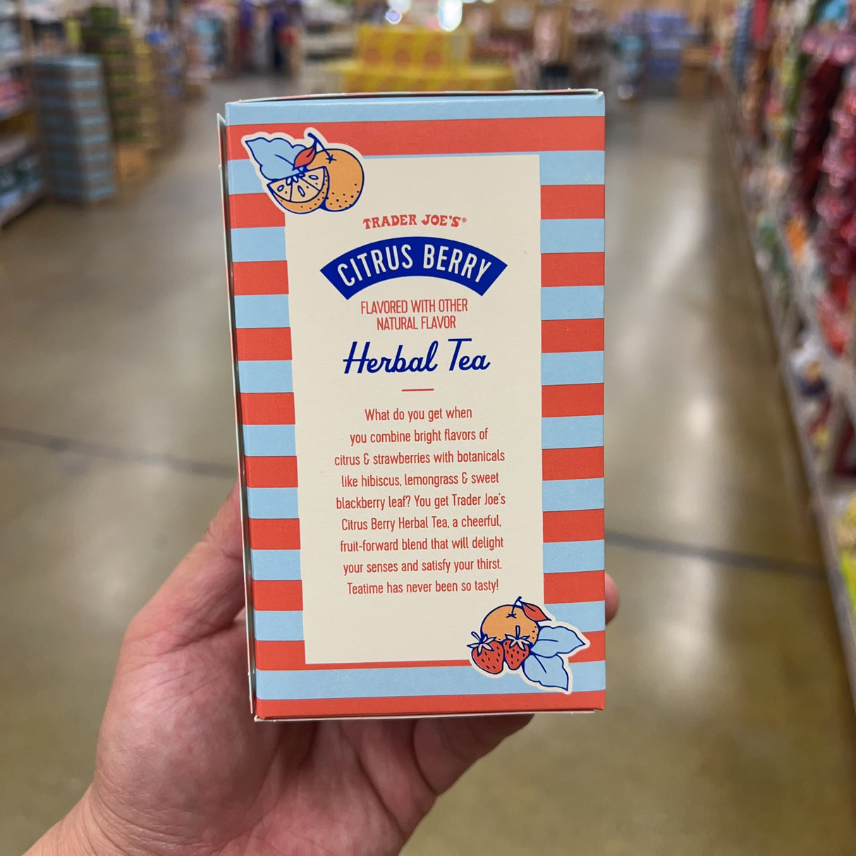 Trader Joe's Citrus Berry Herbal Tea 20 Bags 1.41 oz product image 2