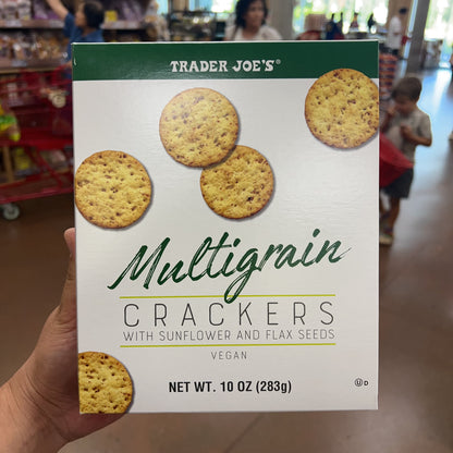 Trader Joe's Multigrain Crackers with Sunflower and Flax Seeds