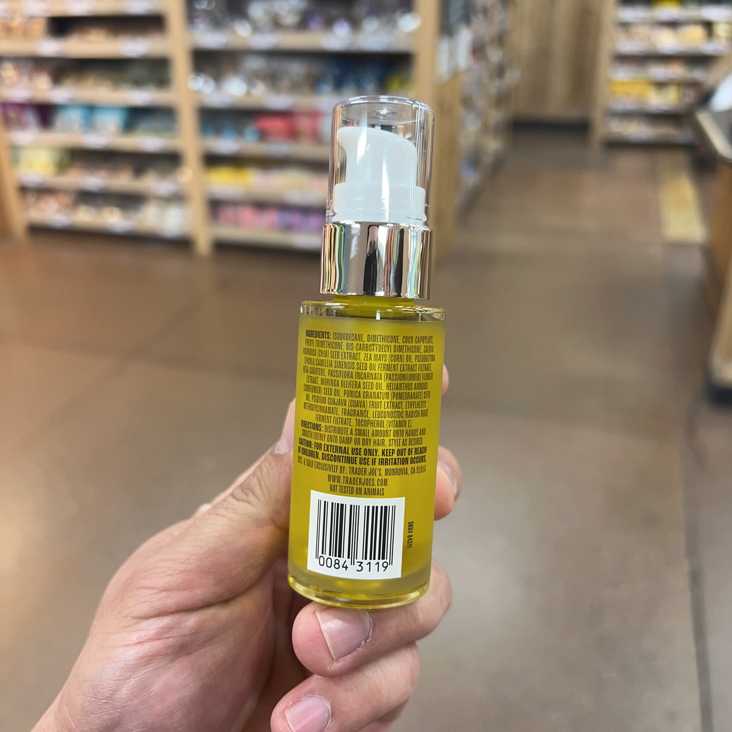 Trader Joe's Island Oasis Scented Hair Oil 1 fl oz (29mL)