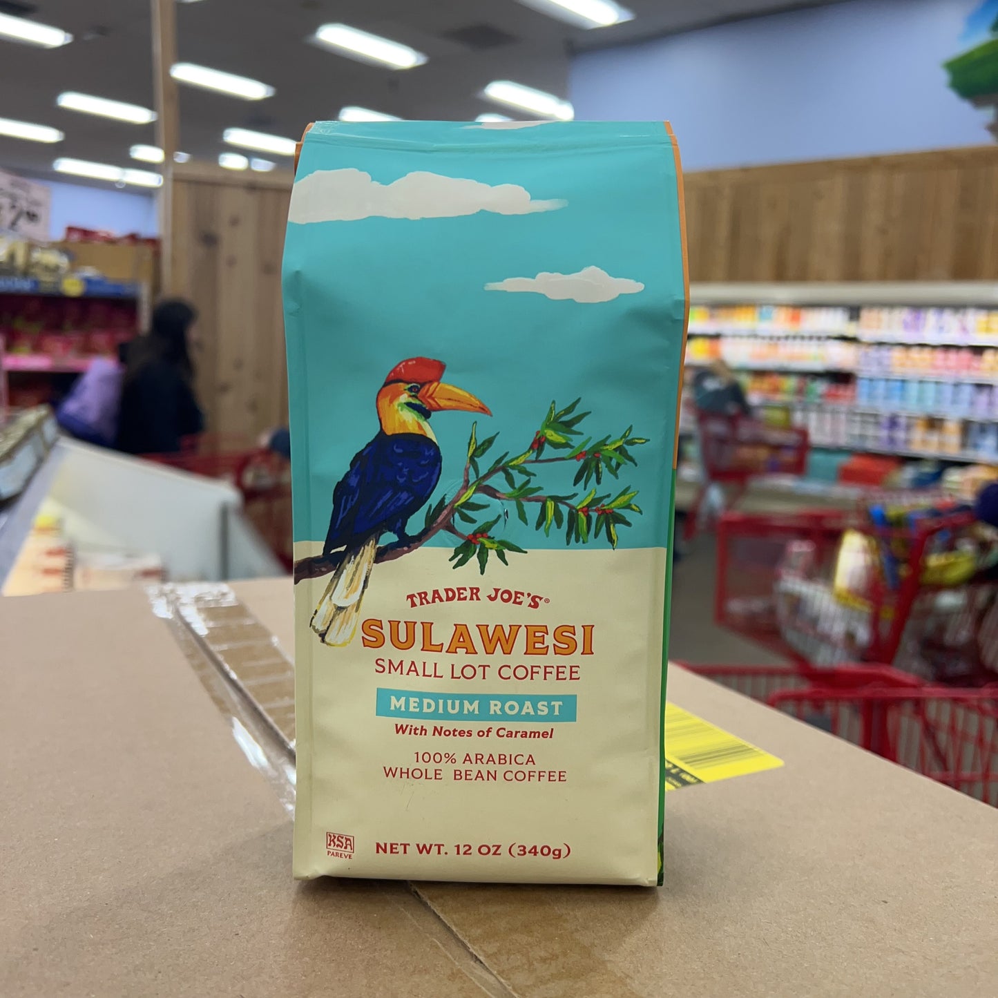 Trader Joe's Sulawesi Small Lot Medium Roast Whole Bean Coffee, 12 oz