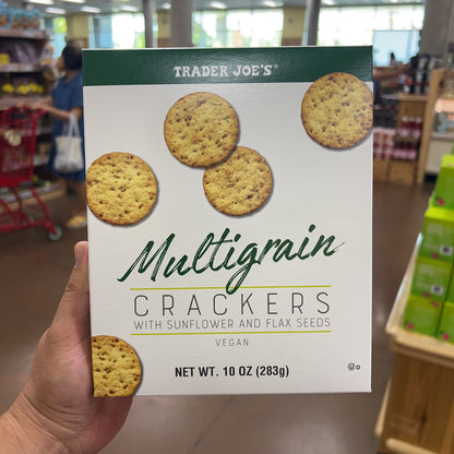 Trader Joe's Multigrain Crackers with Sunflower and Flax Seeds