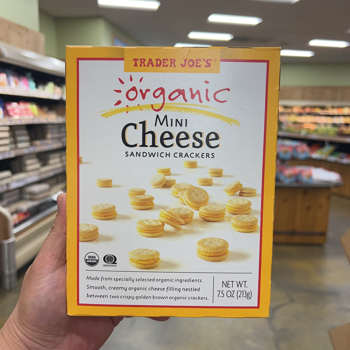 Trader Joe's Organic Mini Cheese Sandwich Crackers 7.5 oz product image 4