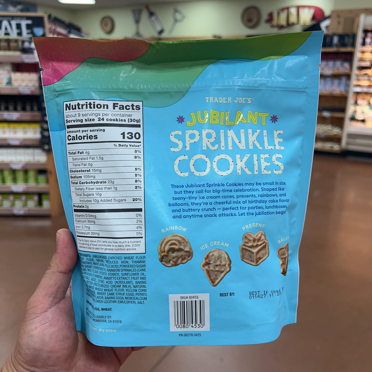 Trader Joe's Jubilant Sprinkle Cookies 10 oz