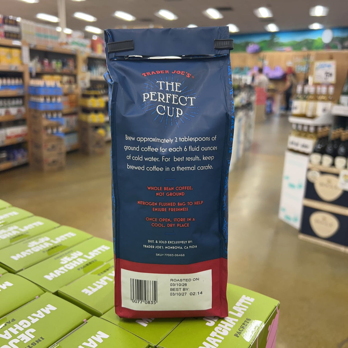 Trader Joe's French Roast Coffee Dark Roast 100% Arabica Whole Bean 13 oz