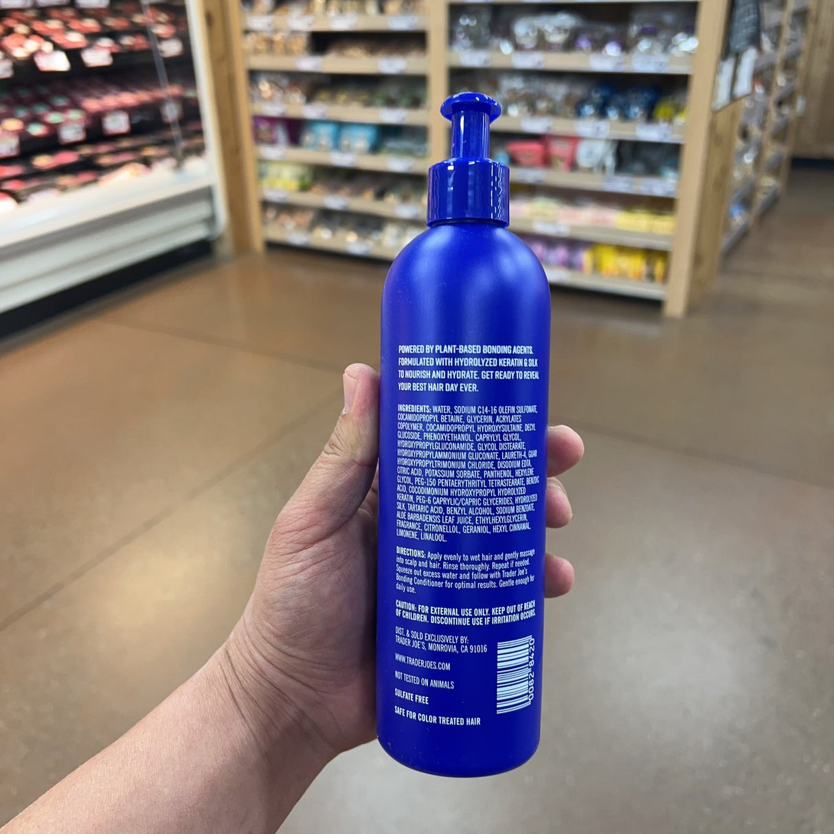 Trader Joe's Bonding Shampoo Sulfate-Free Hydrolyzed Keratin & Silk 12 fl oz
