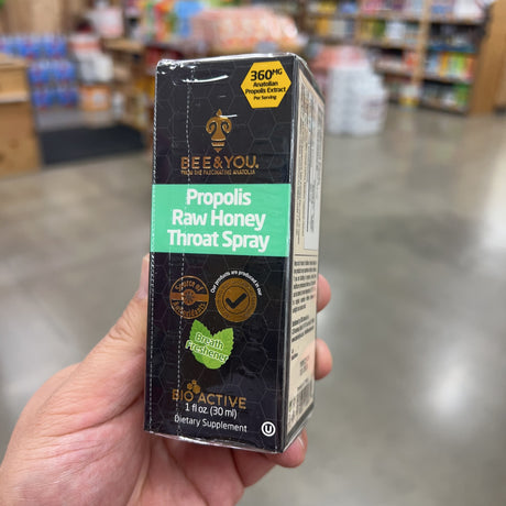 Bee & You Propolis Raw Honey Throat Spray 1 fl oz – package detail view 6