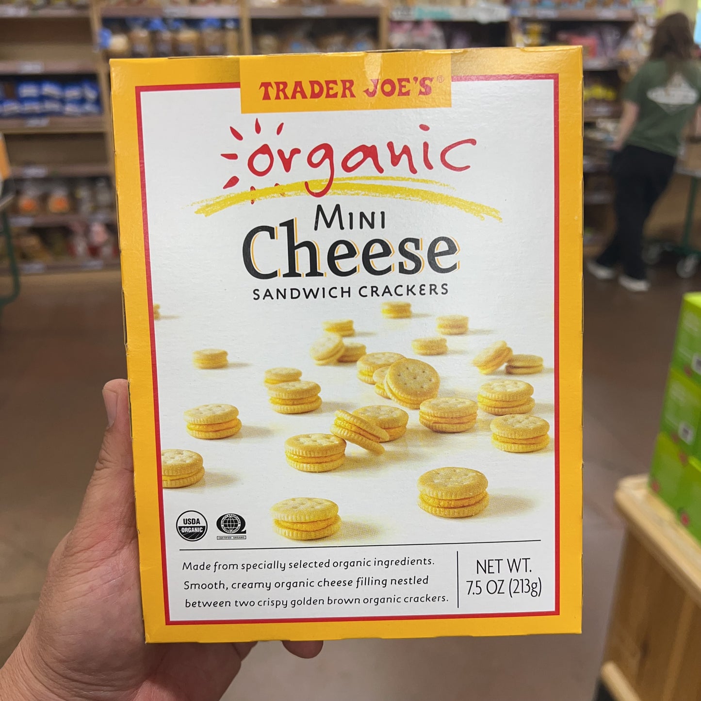 Trader Joe's Organic Mini Cheese Sandwich Crackers