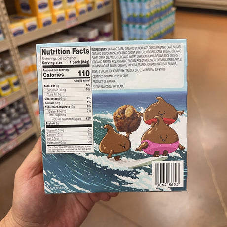 Trader Joe’s Organic Chocolate Chip Granola Bites 5 Pack 4.25 oz product image 5
