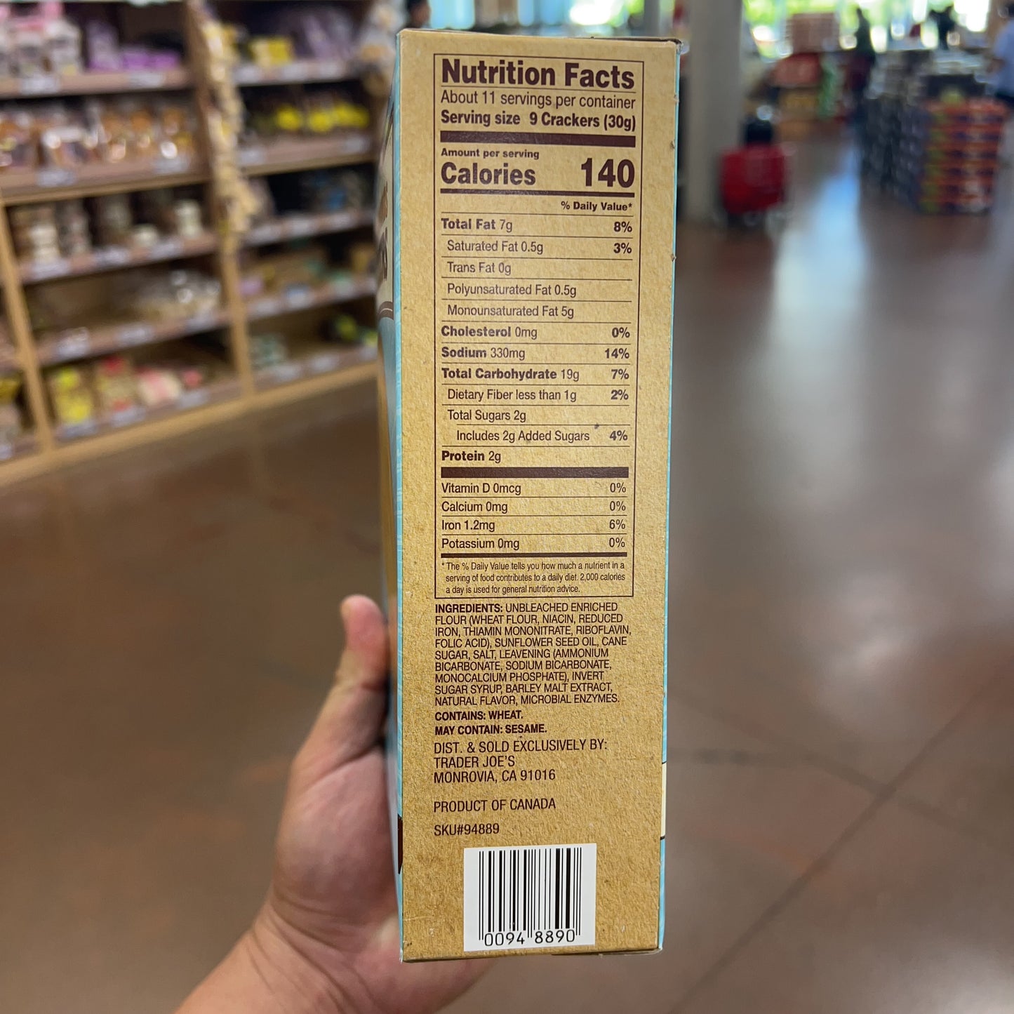 Trader Joe's Golden Rounds Crackers