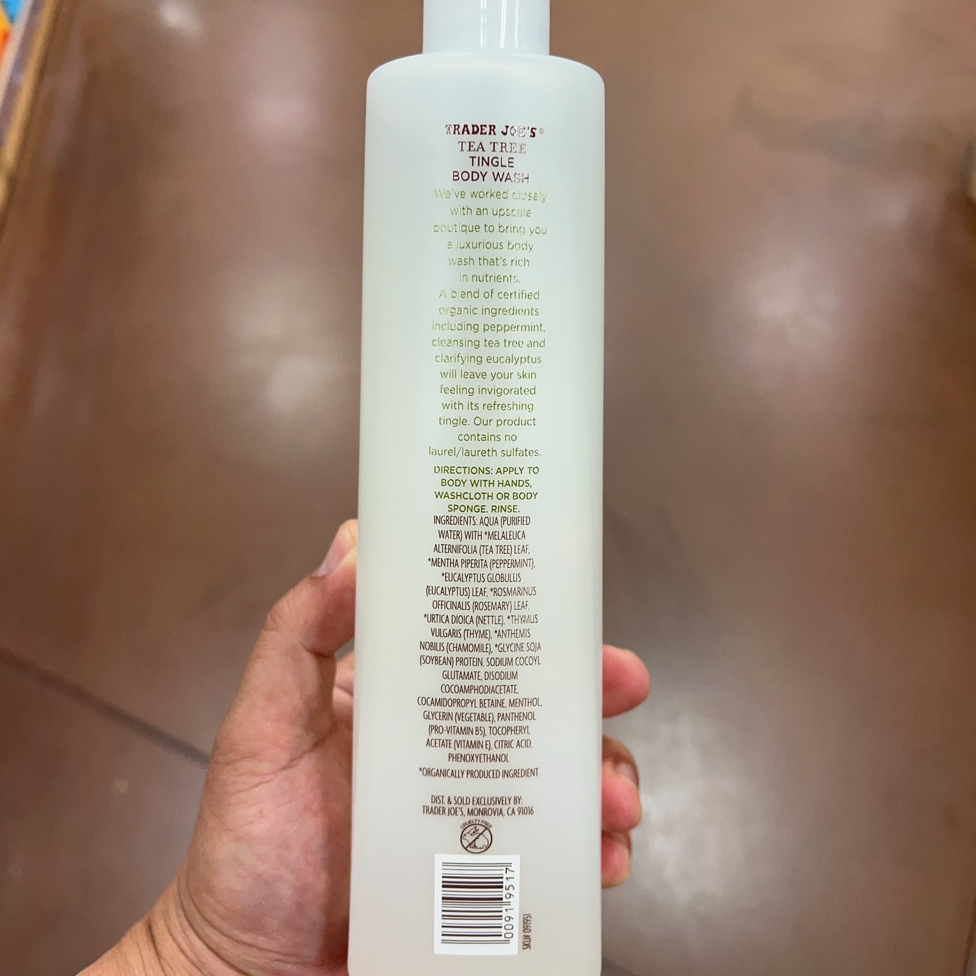 Trader Joe's Tea Tree Tingle Body Wash