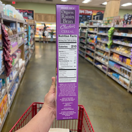 Trader Joe's Organic Raisin Bran Clusters Cereal 20 oz, product image 3