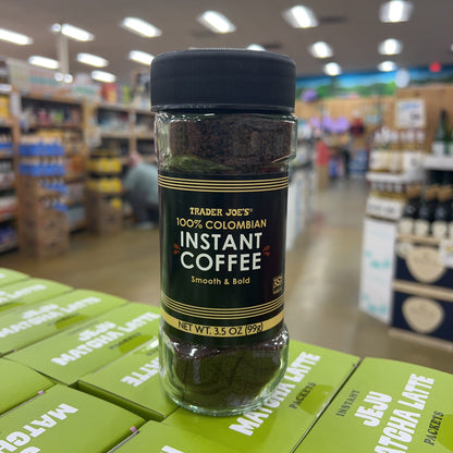 Trader Joe's 100% Colombian Instant Coffee Smooth & Bold 3.5 oz