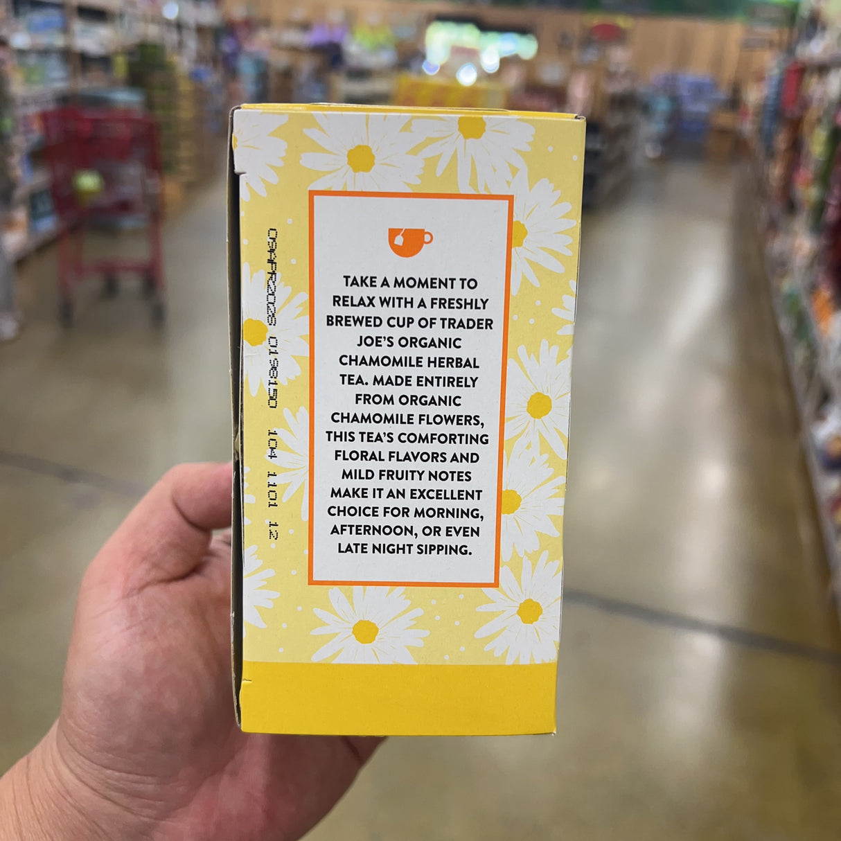 Trader Joe's Organic Chamomile Herbal Tea 20 Bags 0.7 oz product image 2