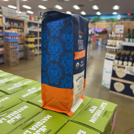 Trader Joe's Organic French Roast Decaf Coffee Dark Roast 100% Arabica Whole Bean 13 oz