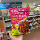 Trader Joe's Chili & Lime Rolled Corn Tortilla Chips 9 oz