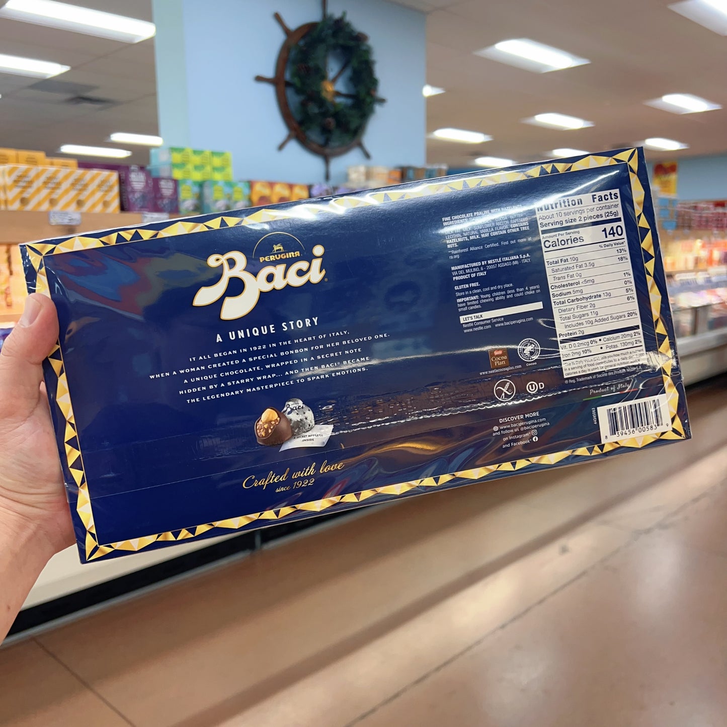Baci Perugina Baci Classic Dark Chocolate Truffles Box 21-piece, 9.26 Ounce