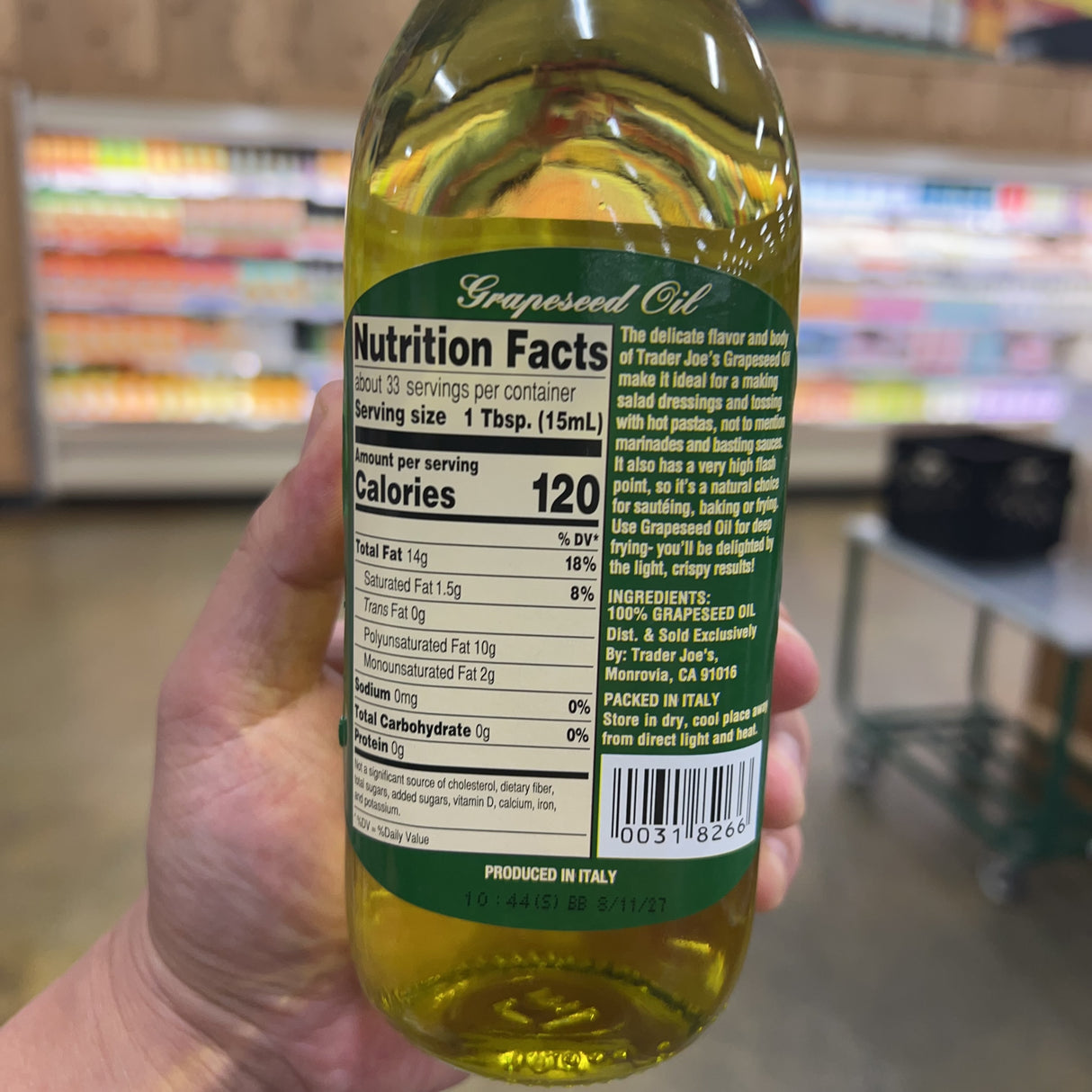 Trader Joe's Grapeseed Oil 17 fl oz product image 4