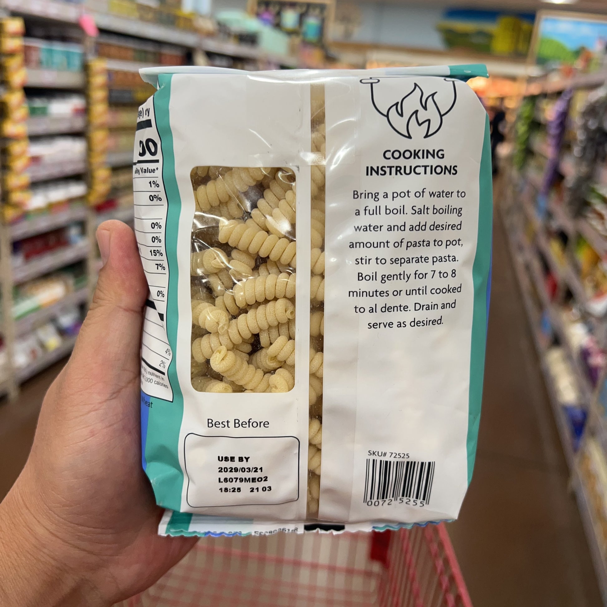 Trader Joe's Organic Fusilli Corti Bucati Pasta 16 oz (1 lb) product image 4