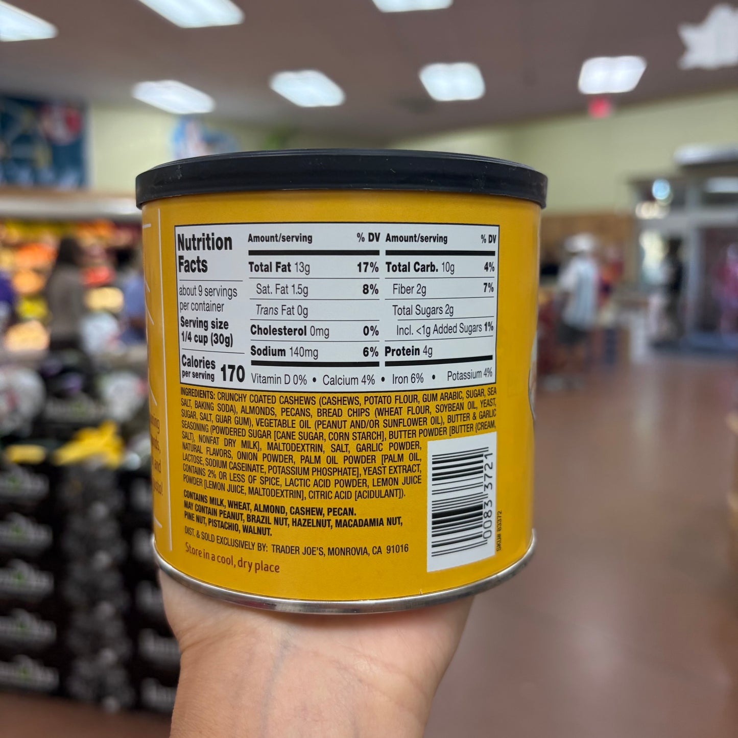 Trader Joe's Garlic Butter Nut Mix 10 oz product image 3