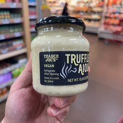 Trader Joe's Vegan Truffle Aioli 10.05 oz (285g) | Black Truffle | Dairy-Free & Egg-Free