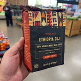 Trader Joe's Ethiopia Guji 100% Arabica Whole Bean Coffee 12 oz