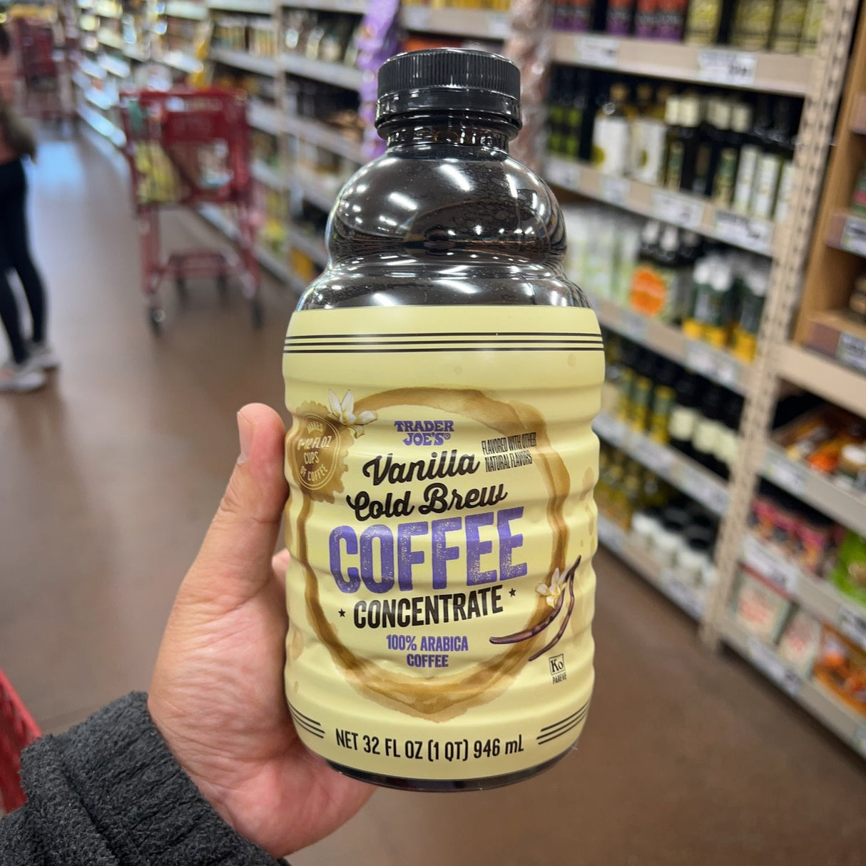 Trader Joe's Vanilla Cold Brew Coffee Concentrate 32 fl oz