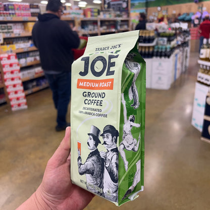 Trader Joe's Decaf Joe Medium Roast Ground Coffee 100% Arabica 14 oz
