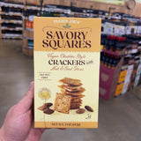 Trader Joe's Savory Squares Vegan Cheddar Style Crackers 5 oz