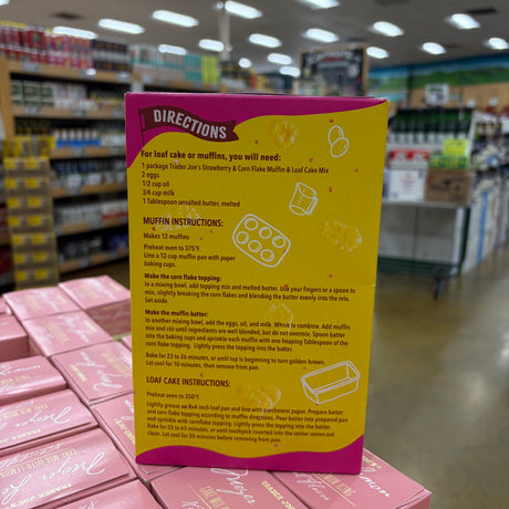 Trader Joe's Strawberry & Corn Flake Muffin & Loaf Cake Mix, 17.71 OZ (502g)