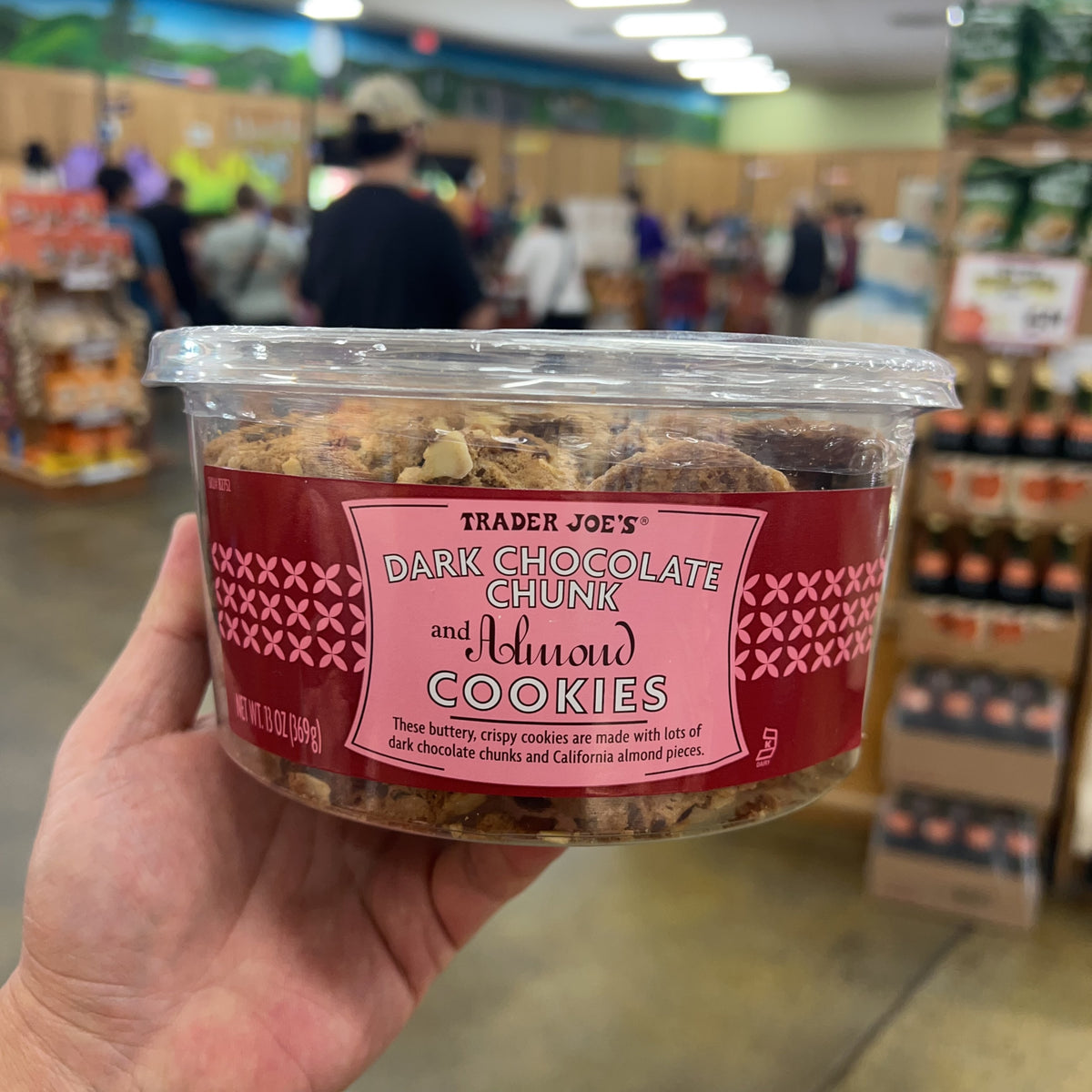 Trader Joe's Dark Chocolate Chunk and Almond Cookies 13 oz (369g) product image 13