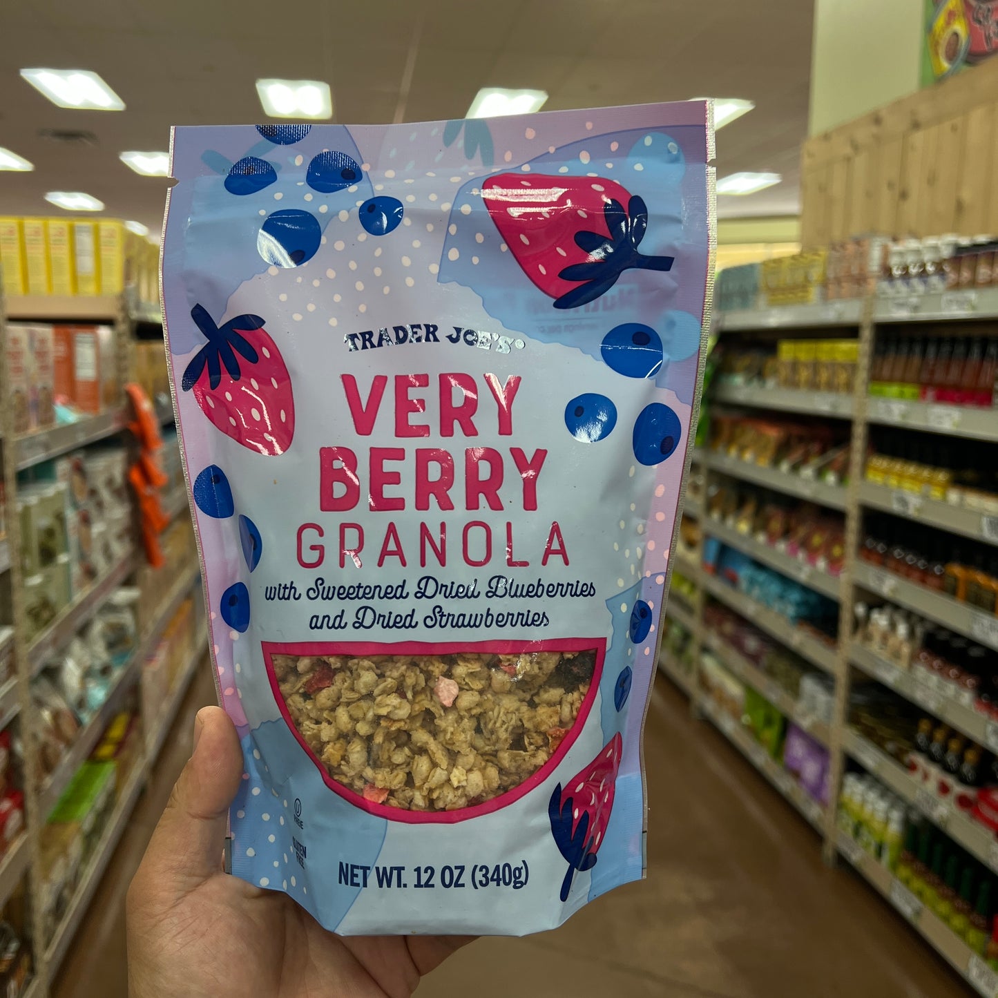 Trader Joe's Very Berry Granola with Sweetened Dried Blueberries and Dried Strawberries